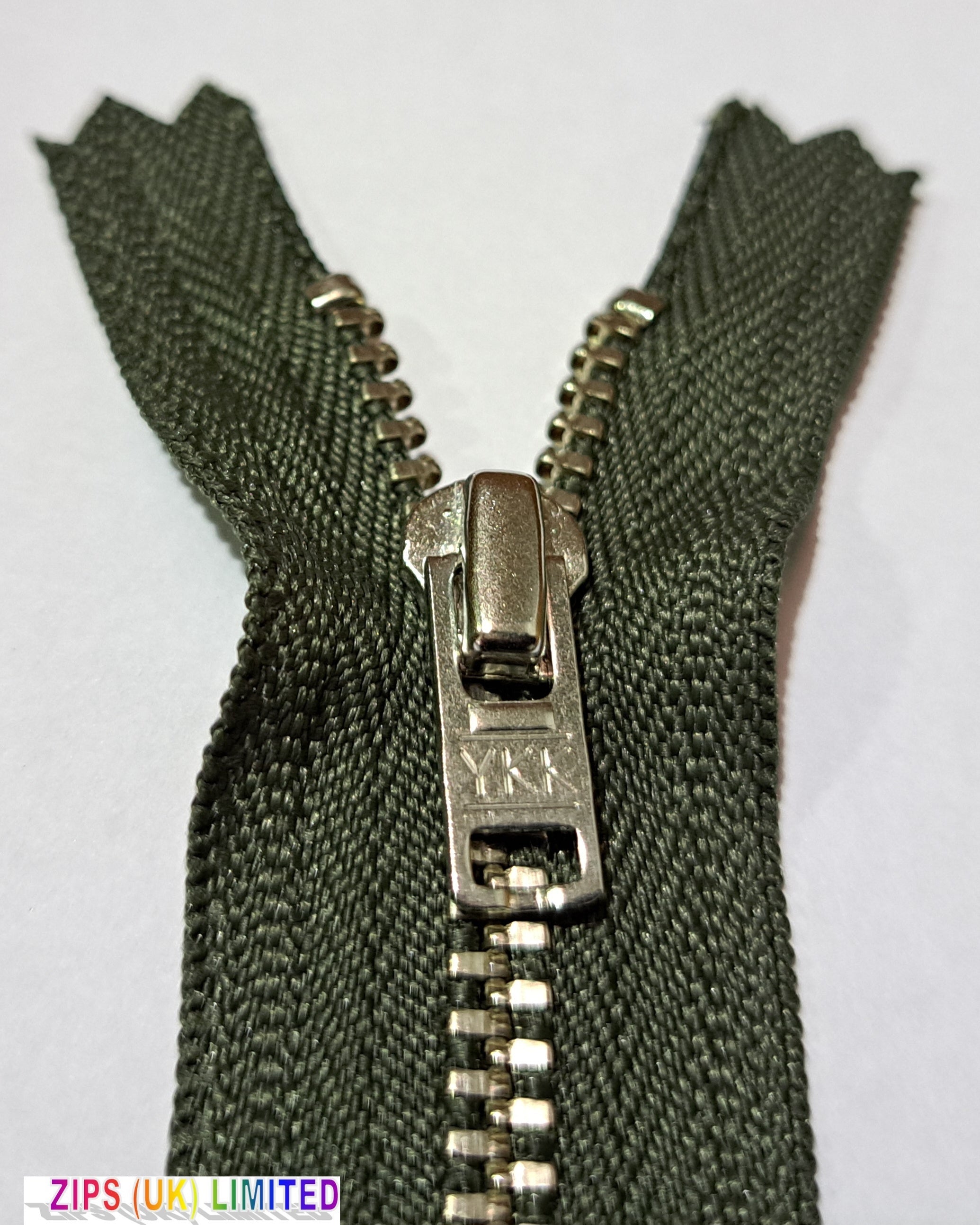 YGNC 456 Nickel Silver Trouser Zips 18cm/7" Zip