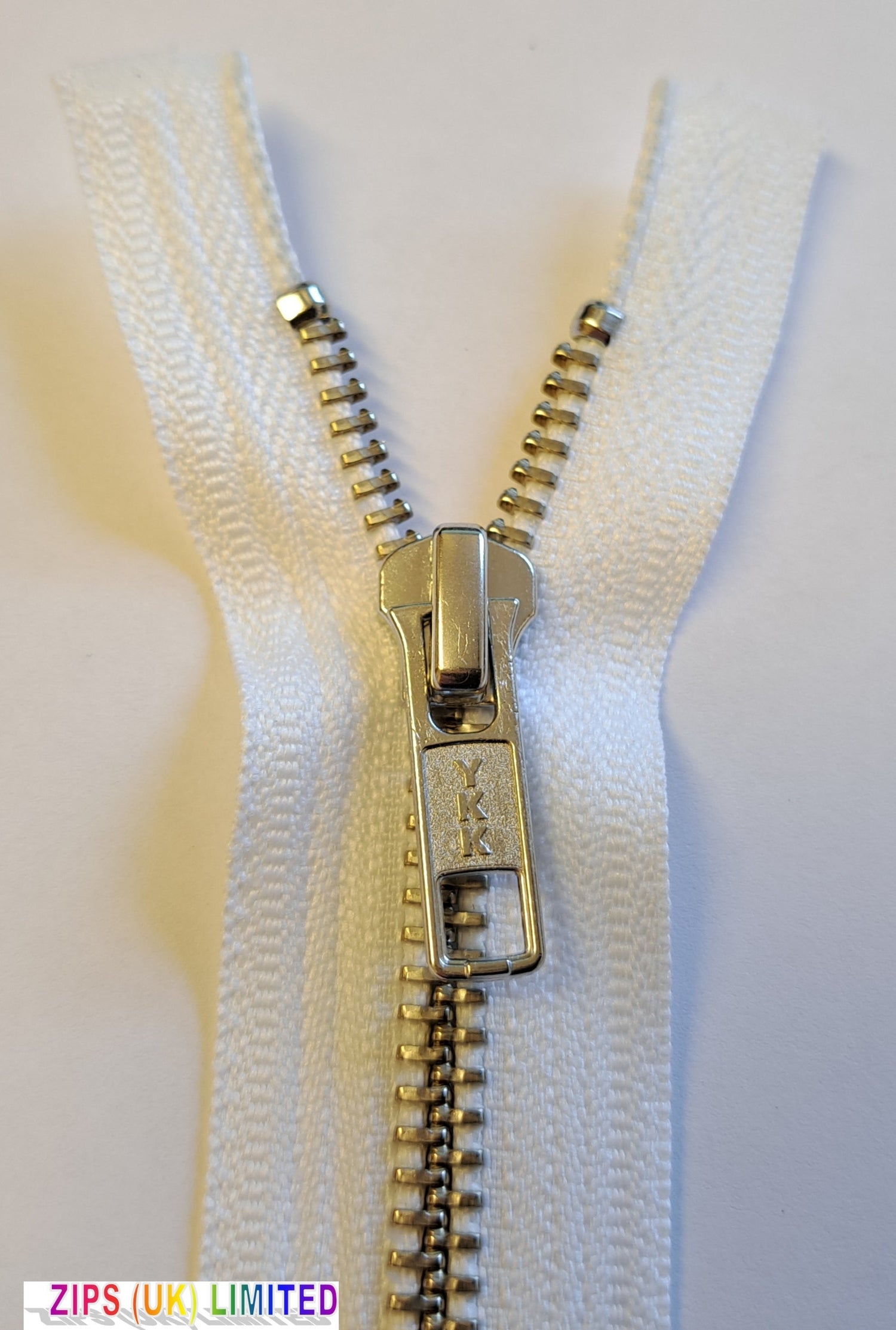 RMNOR56 Silver Heavy Weight Open End 81cm/32" Zip
