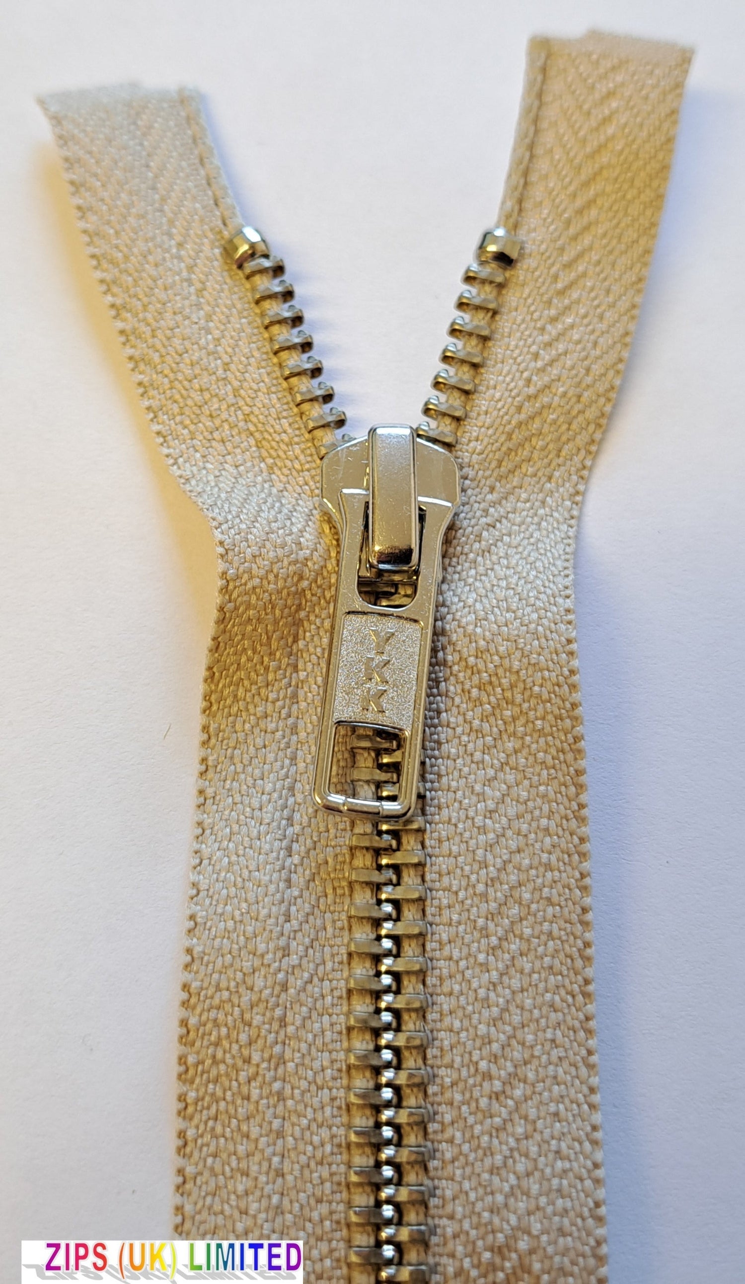 RMNOR56 Silver Heavy Weight Open End 81cm/32" Zip