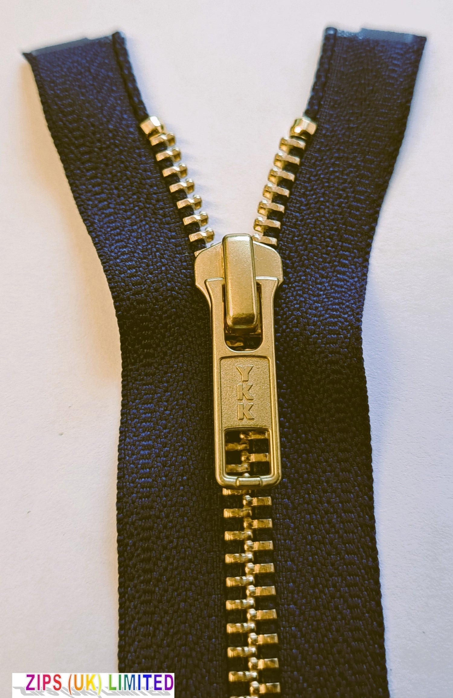 RGOR56 Golden Brass Heavy Weight Open End 81cm/32" Zip