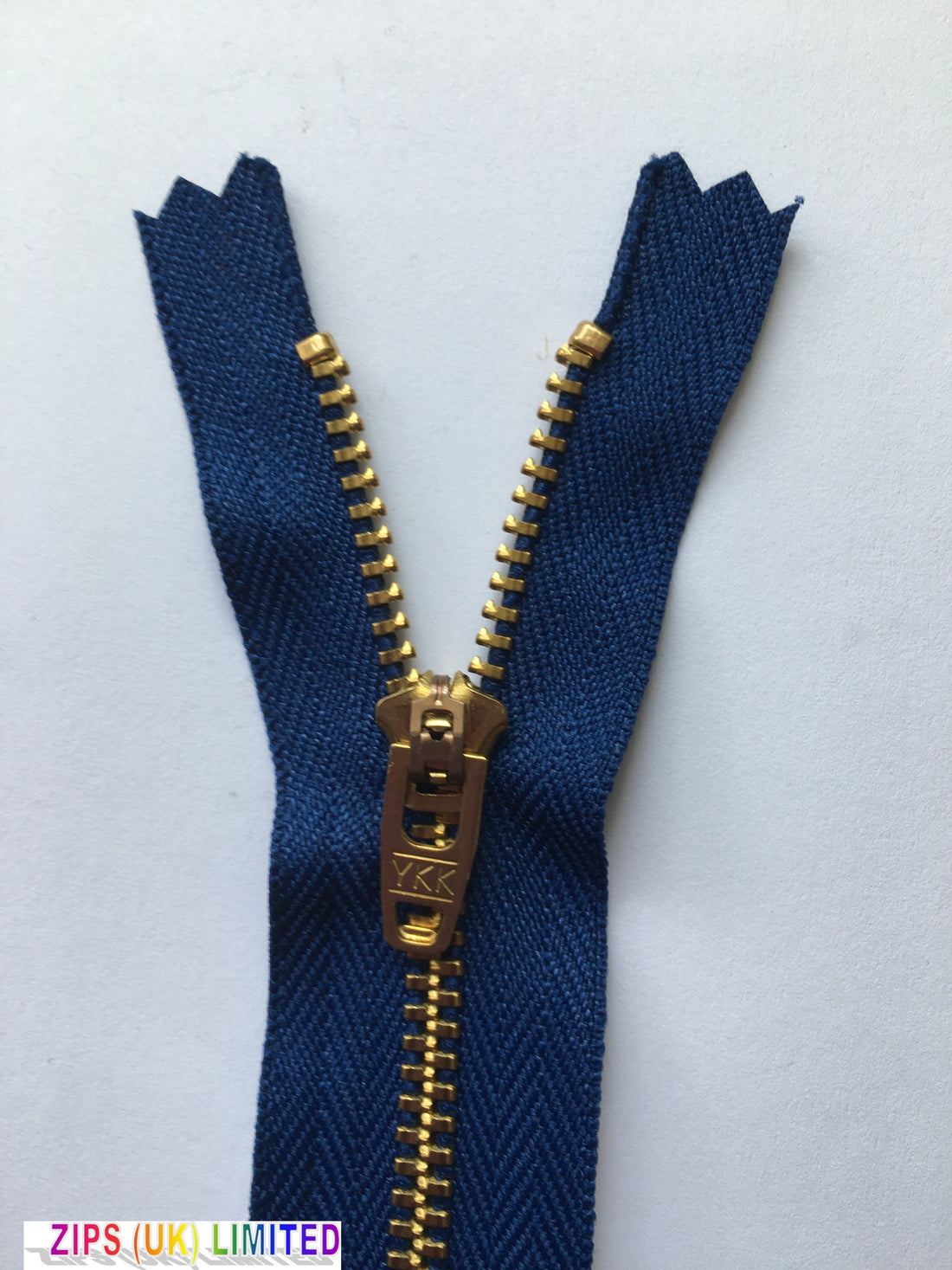 YGC459 Brass Jean Zip 10cm/4" Zip