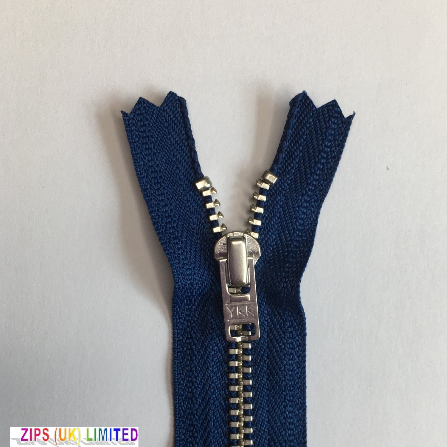 YGNC 456 Nickel Silver Trouser Zips 20cm/8" Zip