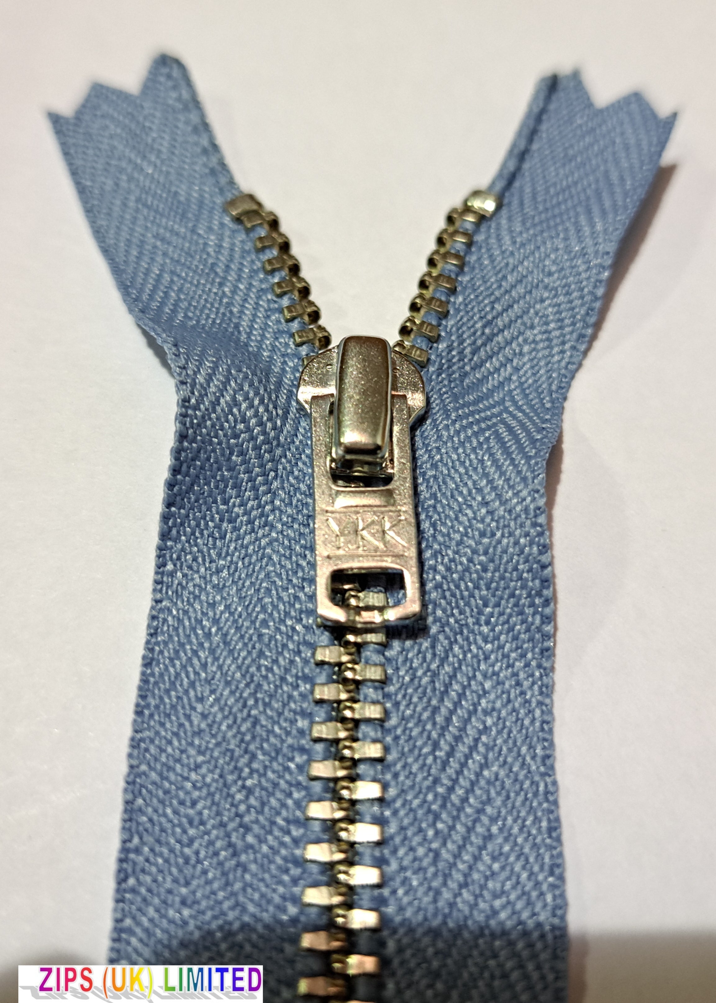 YGNC 456 Nickel Silver Trouser Zips 20cm/8" Zip