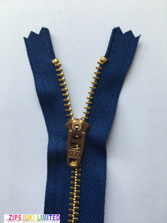 YGC459 Brass Jean Zip 15cm/6"