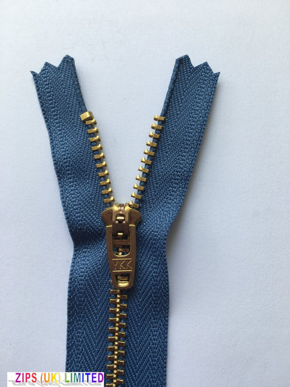 YGC459 Brass Jean Zip 10cm/4&quot;