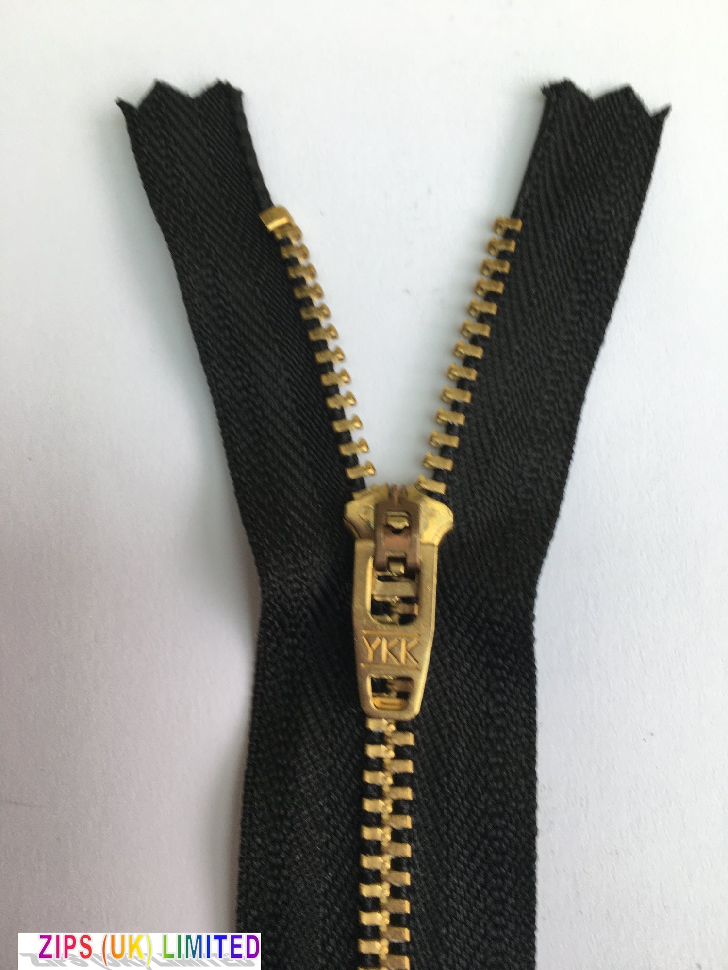 YGC459 Brass Jean Zip 10cm/4&quot;